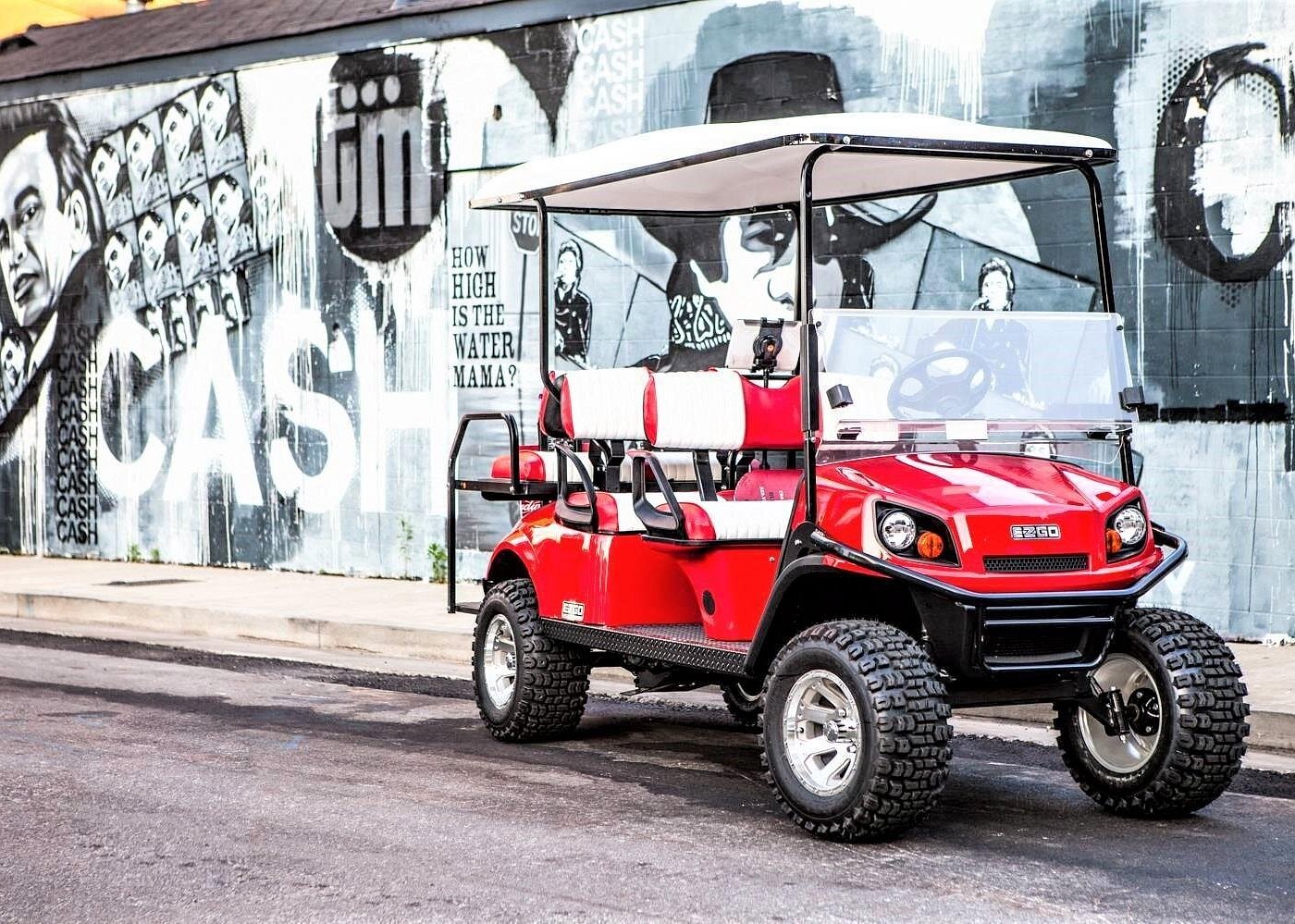 Mural Tour Nashville golf cart